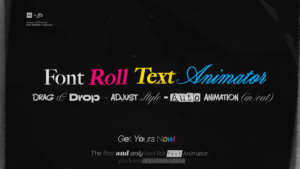 Videohive Font Roll Text Animator | A New Way To Animate Type In After Effects Titles template preview