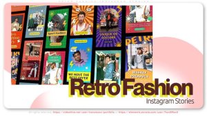 Videohive Retro Fashion Instagram Stories Titles template preview