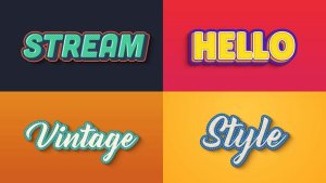 Videohive Text Effect - Vintage Style 04 Titles template preview