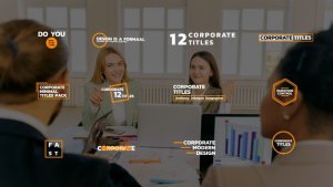 Videohive Modern Corporate Titles  AE Titles template preview