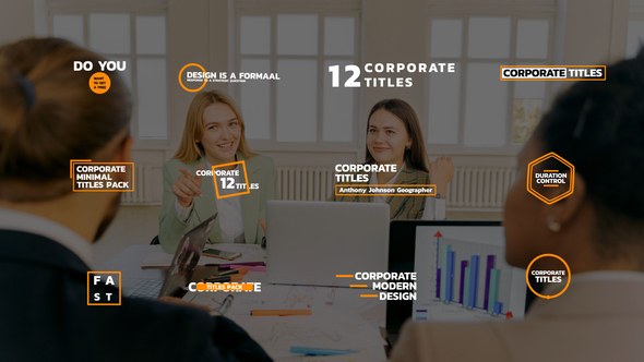 Videohive Modern Corporate Titles  AE Titles template preview