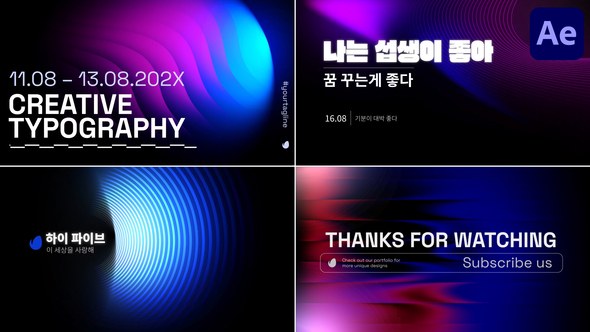 Videohive Creative Typography for After Effects Titles template preview