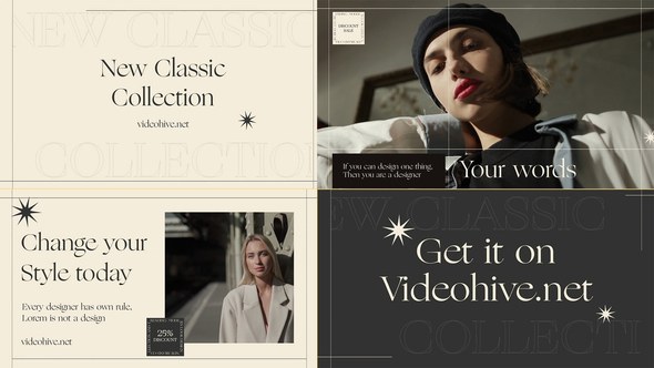 Videohive Fashion Collection Promo (minimal) Broadcast-packages template preview