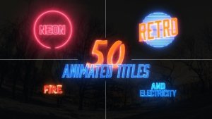 Awesome Title Pack Video Displays template preview