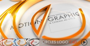 Circles Logo C4D Video Displays template preview