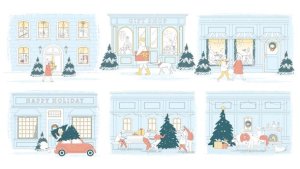 Videohive Christmas Scene Animations Elements template preview