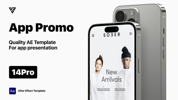 Videohive App Presentation Phone 14 Pro Product Promo template preview
