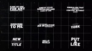 Videohive Kinetic Titles 1.0  AE Titles template preview