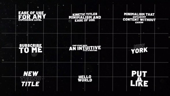 Videohive Kinetic Titles 1.0  AE Titles template preview