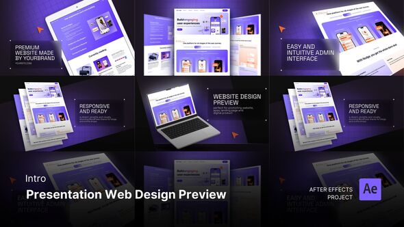 Videohive Intro/Opening - Presentation Web Design Preview After Effects Project Files Openers template preview