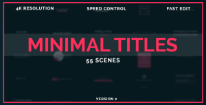 50 Minimal Titles Video Displays template preview