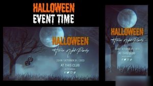 Videohive Halloween Event time 47892720 Openers template preview