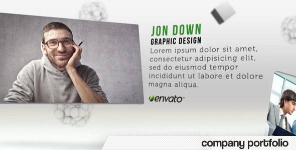 Company Portfolio Video Displays template preview