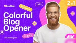 Videohive Colorful Blog Opener Openers template preview
