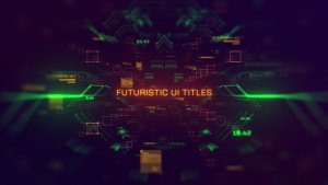 Videohive Futuristic UI Titles Titles template preview