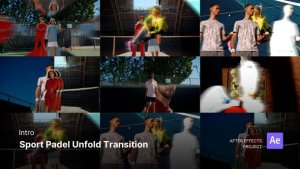 Intro - Sport Padel Unfold Transition Broadcast-packages template preview