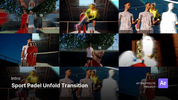 Intro - Sport Padel Unfold Transition Broadcast-packages template preview