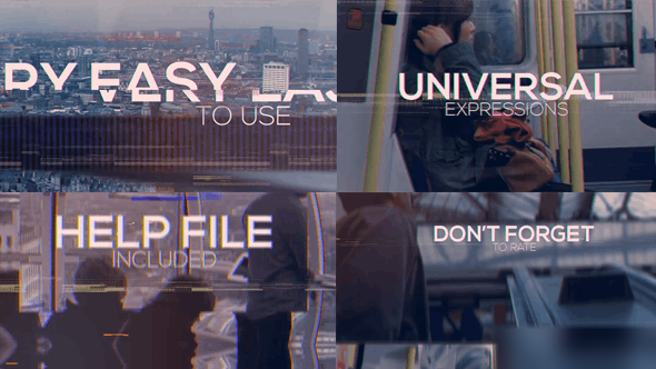 Videohive Modern Glitch Opener 21451819 Openers template preview