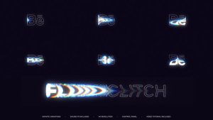 Videohive Fluid Glitch Reveal Logo Stings template preview