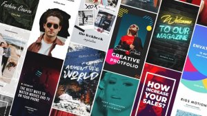 Instagram Stories Video Displays template preview