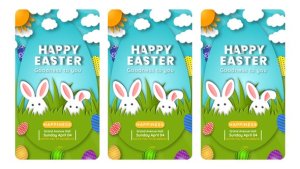 Videohive Easter Day Instagram Story 57218930 Easter template preview