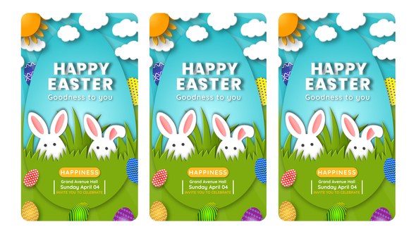 Videohive Easter Day Instagram Story 57218930 Easter template preview