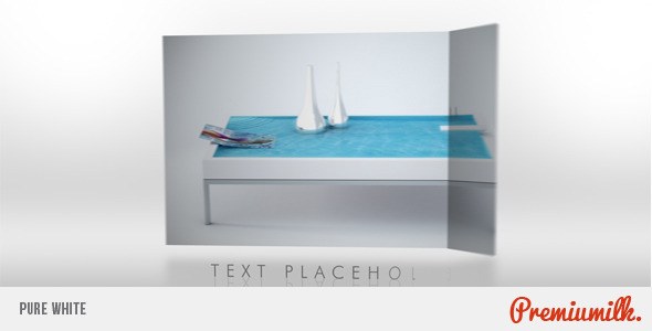 Videohive Pure White Video Displays template preview