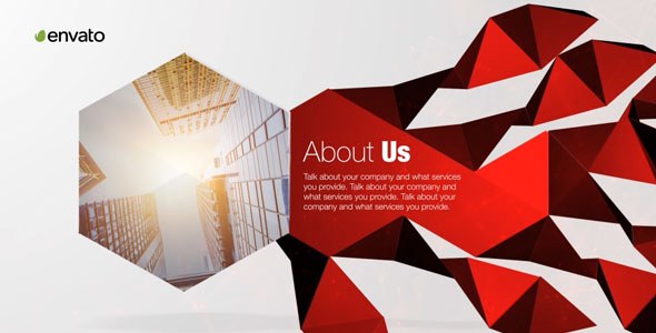 Videohive Corporate Polygon Presentation Video Displays template preview
