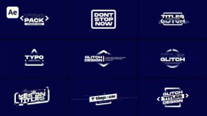 Videohive Glitch Titles 57827051 Titles template preview