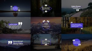 Videohive Quotes Titles | AE 45656069 Titles template preview