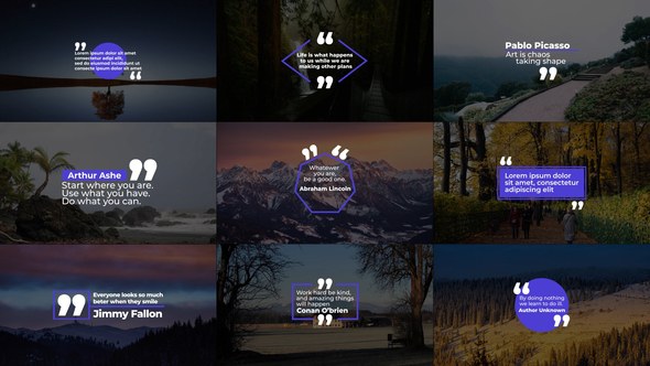 Videohive Quotes Titles | AE 45656069 Titles template preview