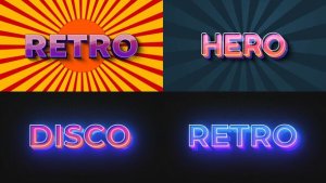 Videohive Text Effect - Retro Style 02 Titles template preview