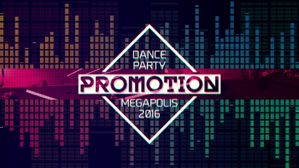 Videohive Dance Party Promotion Video Displays template preview
