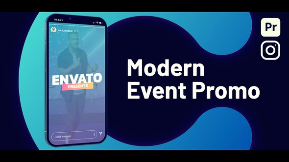 Vertical Church Event Promo Premiere Pro template preview
