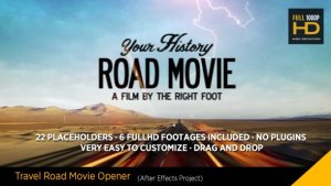 Travel Road Movie Video Displays template preview