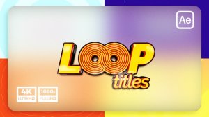 Videohive Loop Titles Animation Titles template preview