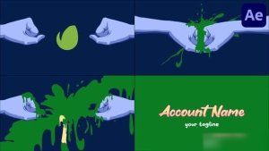 Videohive Hand Logo for After Effects Logo Stings template preview