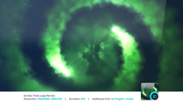 Videohive Smoke Trails Logo Reveal Logo Stings template preview