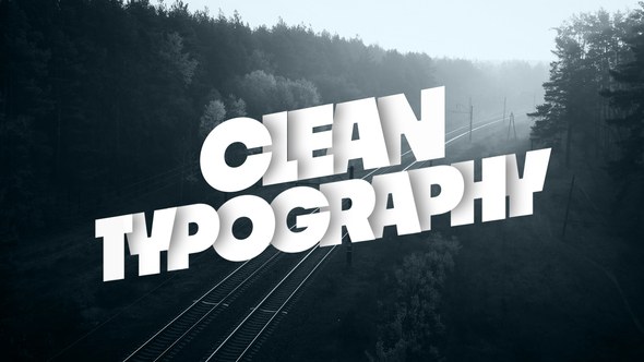 Videohive Clean Typography 56995697 Titles template preview