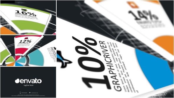 Videohive Pie Charts Infographic Opener Logo Stings template preview