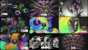 3D Music Visualizer Video Displays template preview