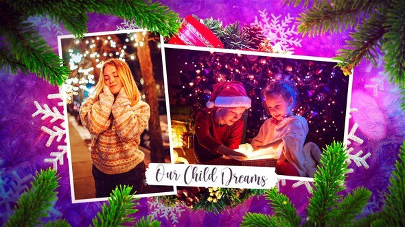 Videohive Christmas Photos 49532595 Video Displays template preview