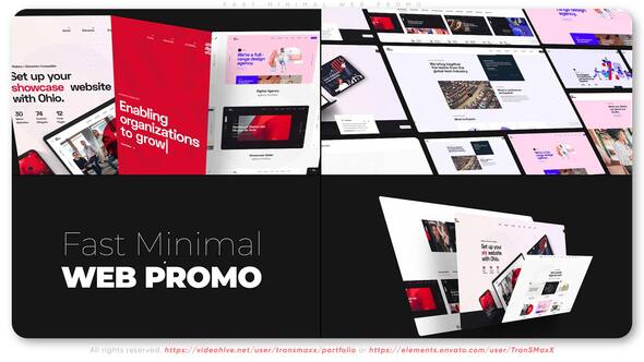 Videohive Fast Minimal Web Promo Product Promo template preview
