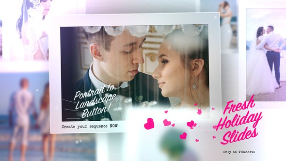 Videohive Fresh Holiday photography Slides v2 Video Displays template preview