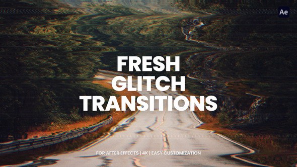 Videohive Glitch Transitions For After Effects Elements template preview