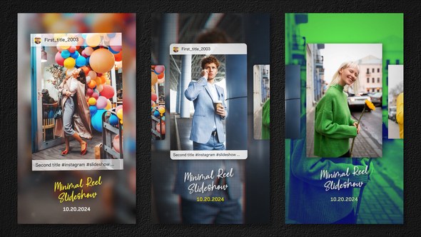 Videohive Minimal Reel Slideshow Product Promo template preview