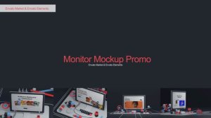 Videohive Monitor Mockup 58553031 Product Promo template preview