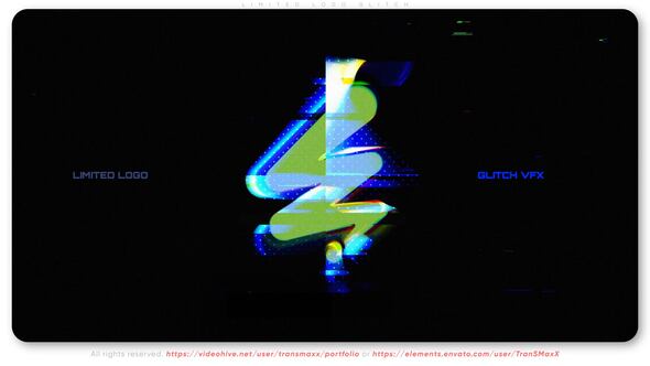 Videohive Limited Logo GLITCH Logo Stings template preview