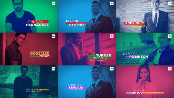 Videohive Lowerthirds Titles template preview