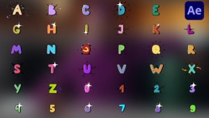 Videohive Comics Animated Alphabet Typeface for After Effects Elements template preview